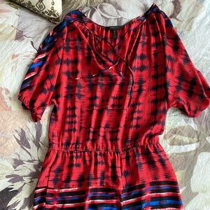BCBG Three Quarter Sleeve Romper